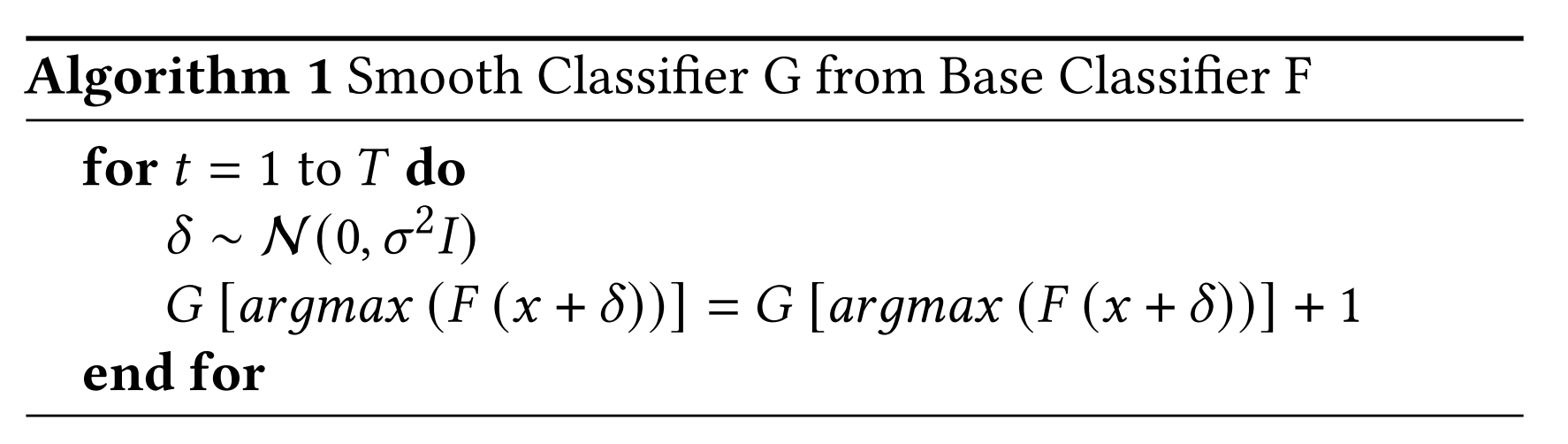 Randomized Smoothing Algorithm